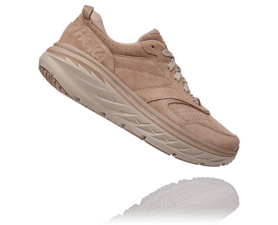 Basket Hoka One One Bondi L Suede Femme - Grise - NJS-285347